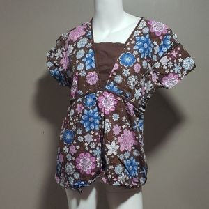 Willow Brook Uniform Scrub Top M